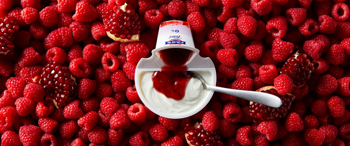 Raspberry & Pomegranate Split Cup Yogurt